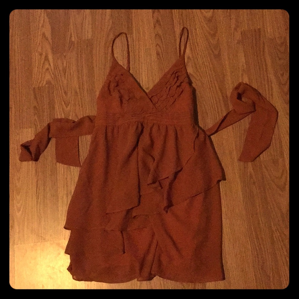Burnt orange dress